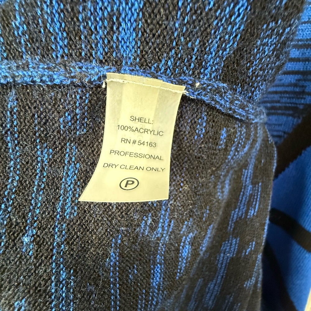 Calvin Klein Medium Blue and Black Women's Dress - Picture 5 of 5